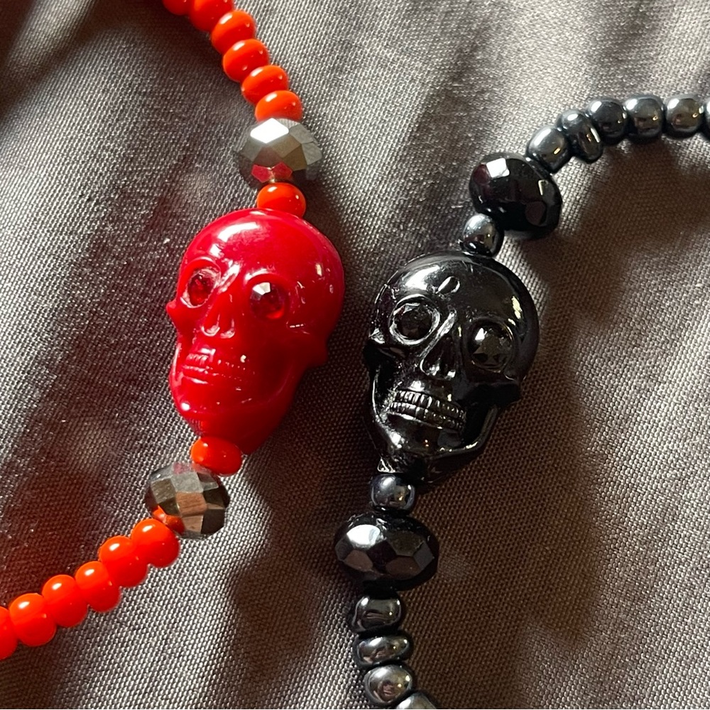 Tarina Tarantino skull bracelets